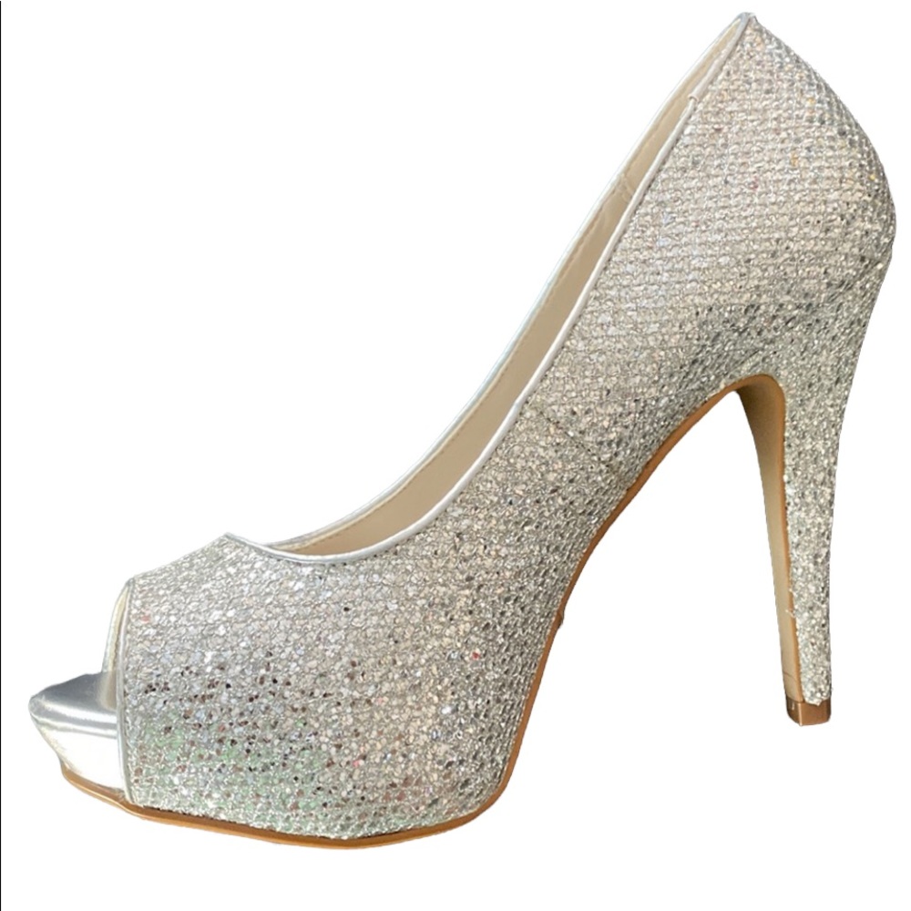 Aldo Crystal Peep Toe Heel
